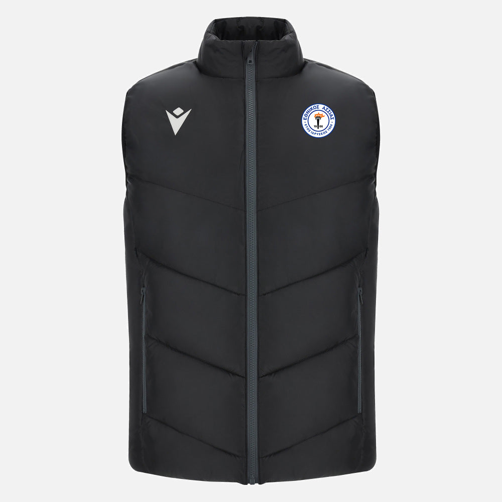 Ethnikos Assias FC padded gilet in black