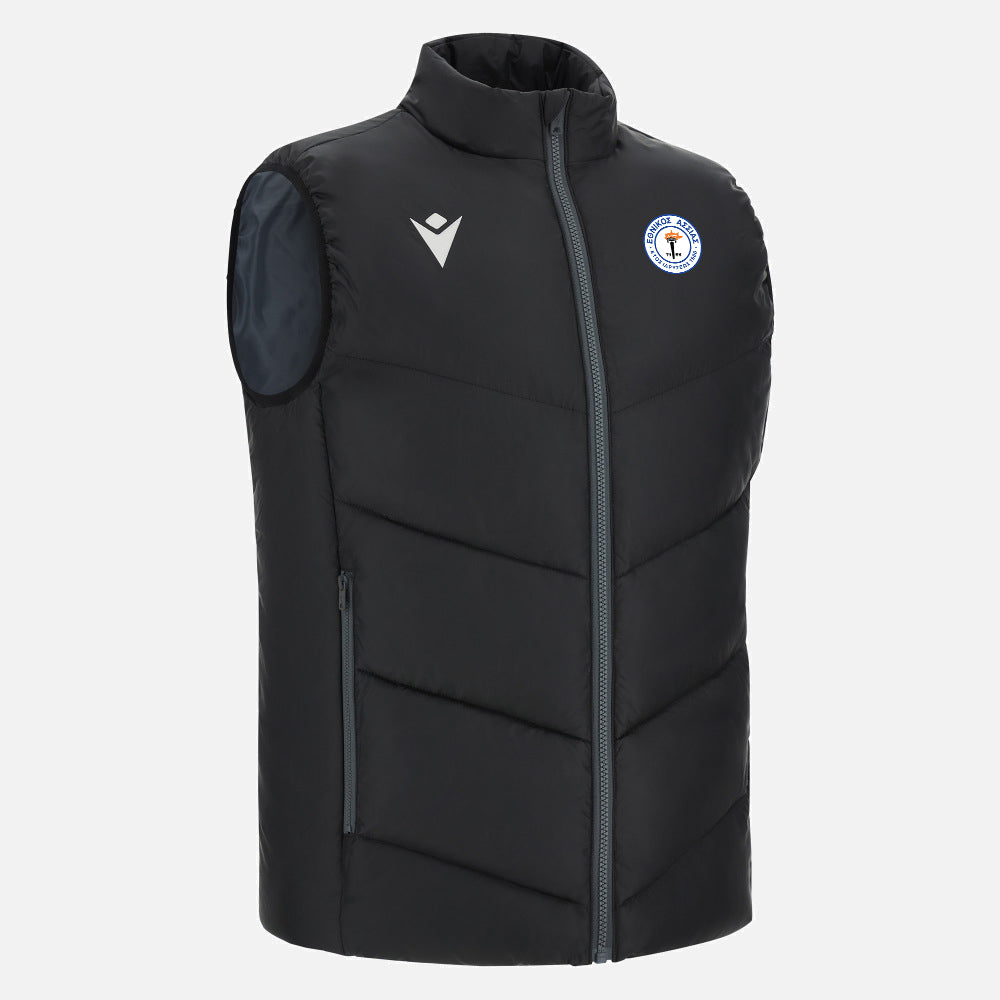 Ethnikos Assias FC padded gilet black side